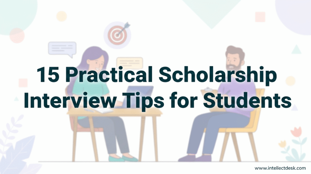 15 Practical Scholarship Interview Tips for Students