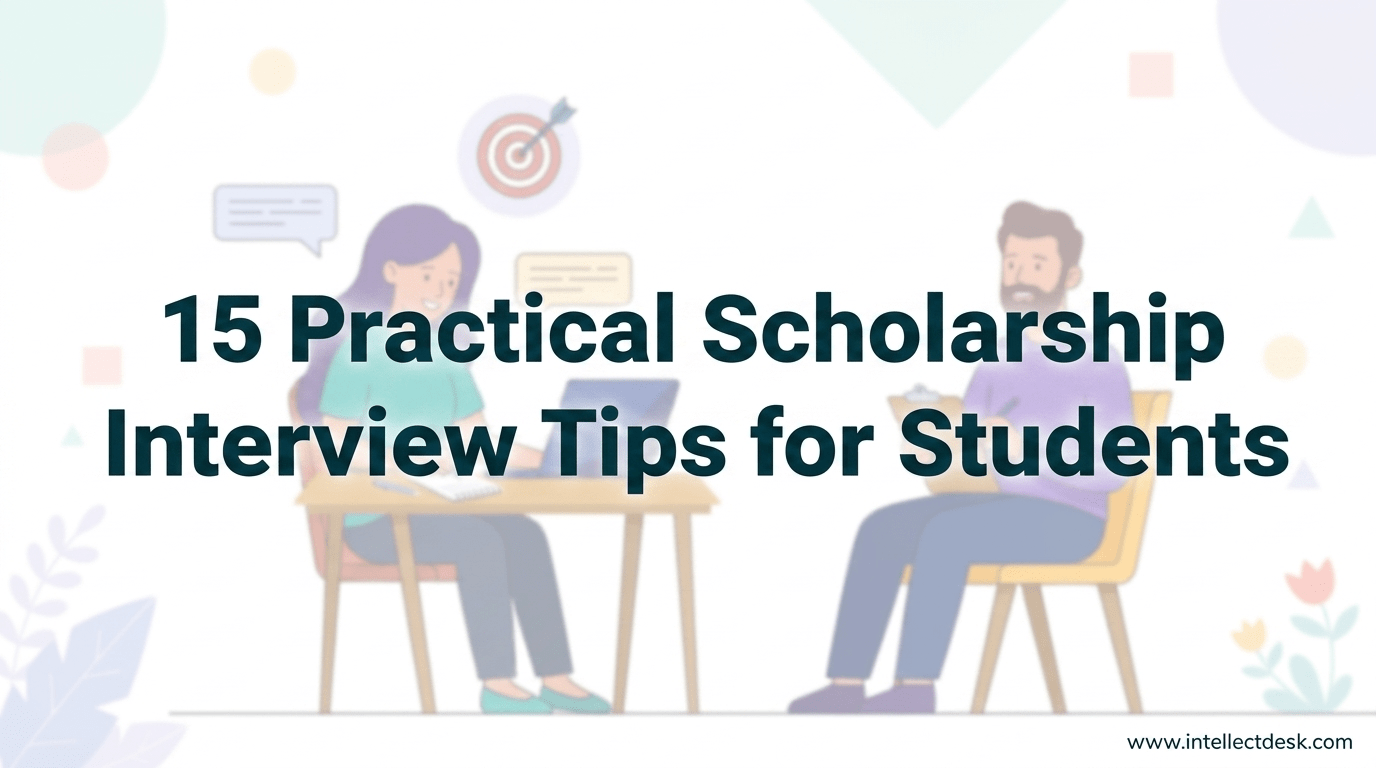15 Practical Scholarship Interview Tips for Students