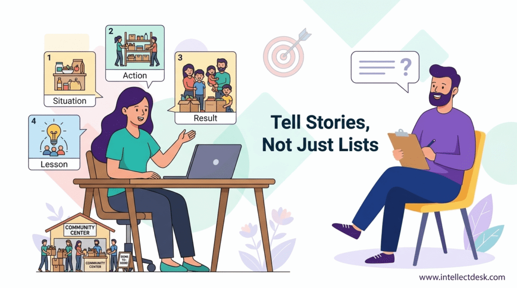 Tell Stories, Not Just Lists of Achievements